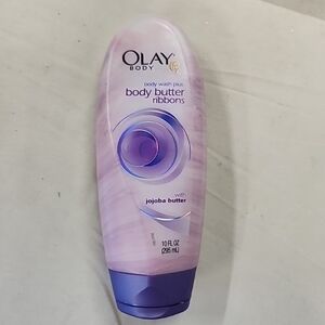 New Olay Body Wash Plus Body Butter Ribbons Jojoba Butter 10 oz Intense Moisture